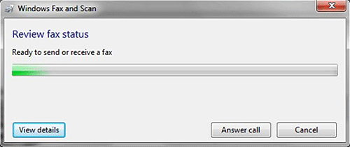 Windows Fax, Confirm